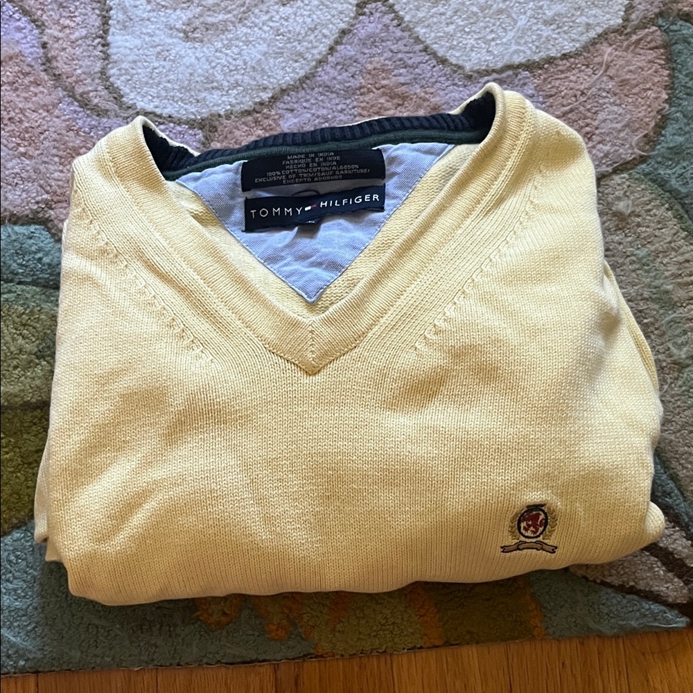 Tommy Hilfiger Yellow Sweater Vest